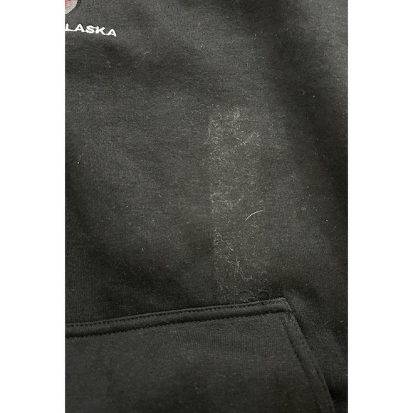 NWT Red Dog Saloon Alaska Hoodie Large Sweatshirt Black - Picture 3 of 4